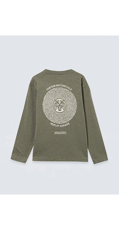 エイジドプリント ロングスリーブTシャツ 詳細画像